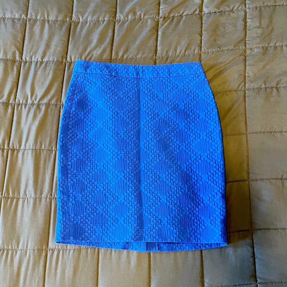 Banana Republic Blue Mini Pencil Skirt